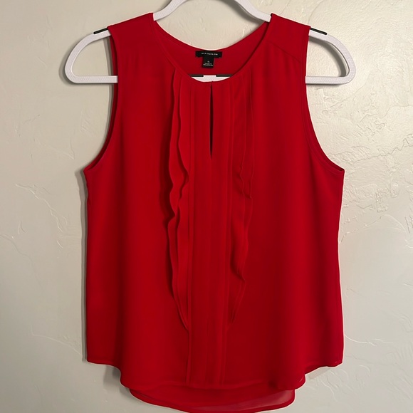 Ann Taylor like new sleeveless ruffle top - Picture 6 of 6